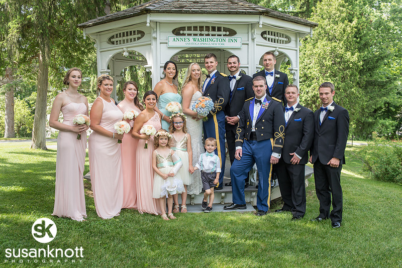"Saratoga Springs Wedding photography", "Anne's Washington Inn wedding photos", "Bridal party photos", "Bride and Groom"